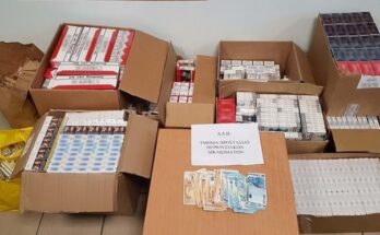 Παράνομα τσιγάρα στην λαϊκή της Χαλάστρας