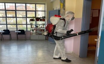 Απολύμανση στο 2ο Δημοτικό Χαλάστρας